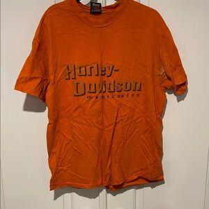 Harley-Davidson Men's Orange T-Shirt
